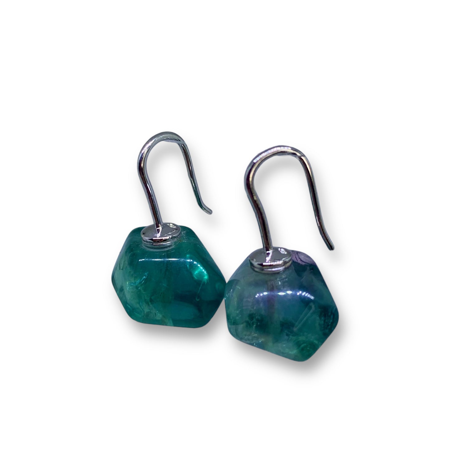 Fluorite Hook Earrings