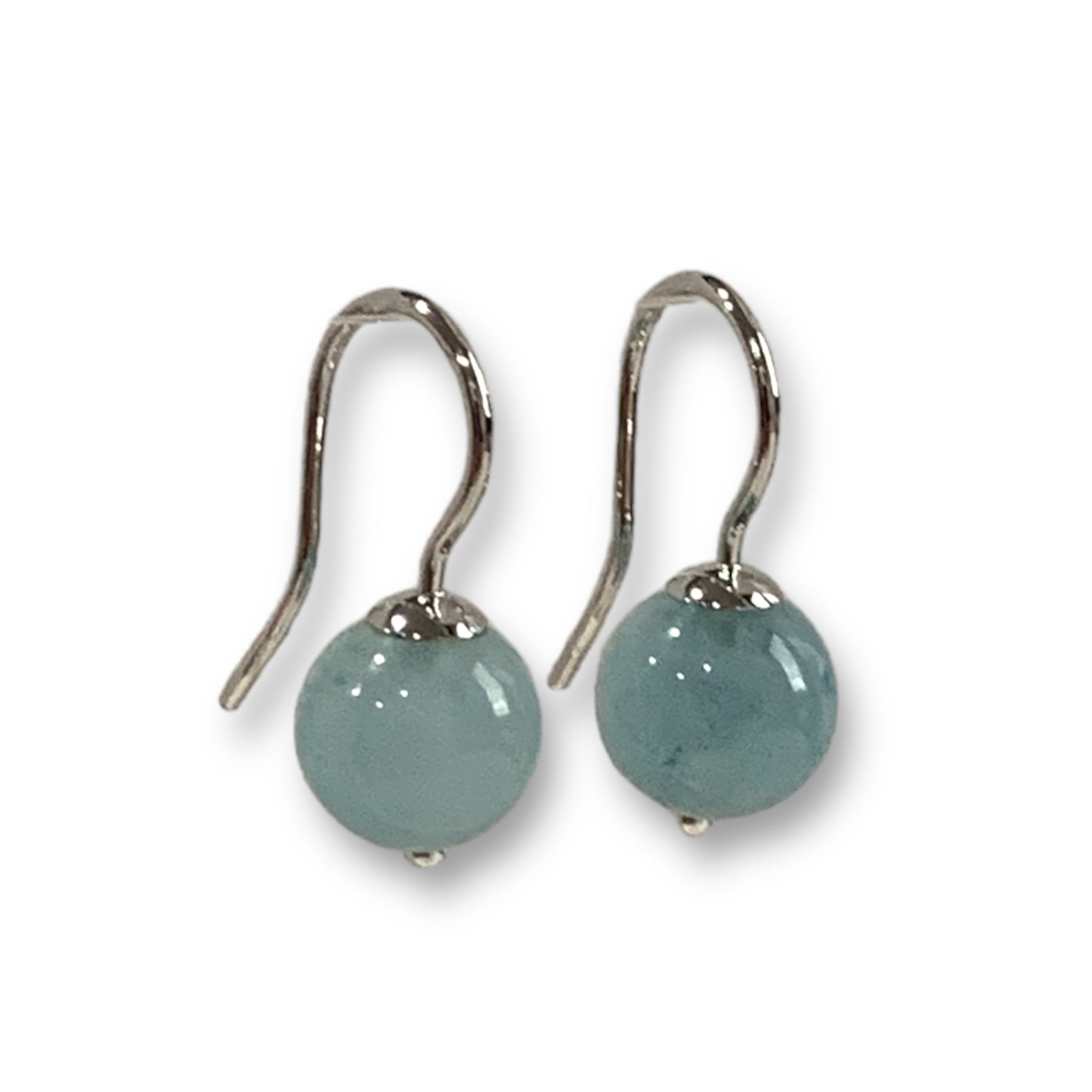 Aquamarine Hook Earrings